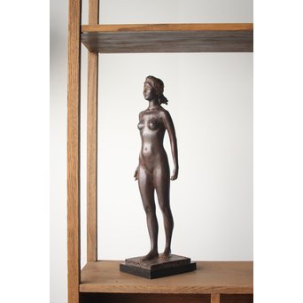 佐藤健次郎 「太陽の子」ブロンズ 共箱 タトウ付　M277 