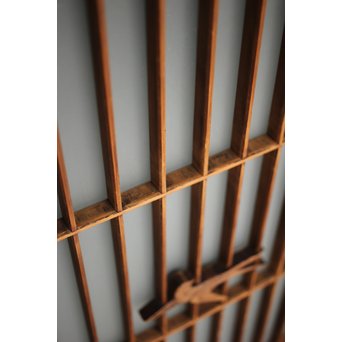 ガラス入 小鳥組子書院 2枚1組　R0125 