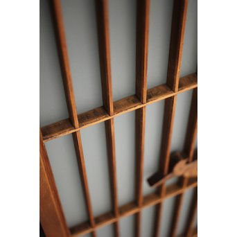 ガラス入 小鳥組子書院 2枚1組　R0125 