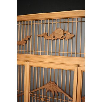 富士 書院欄間 5枚1組　R0127 