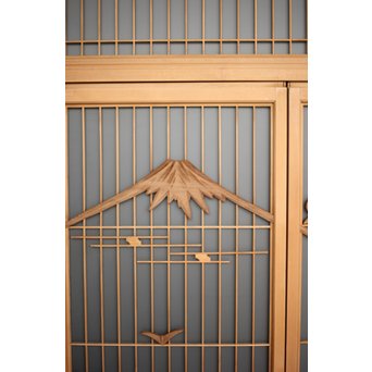 富士 書院欄間 5枚1組　R0127 