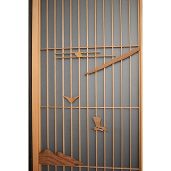 富士 書院欄間 5枚1組　R0127 