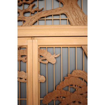 富士 書院欄間 5枚1組　R0127 