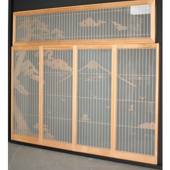 富士 書院欄間 5枚1組　R0127 