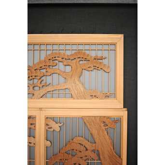 富士 書院欄間 5枚1組　R0127 