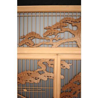 富士 書院欄間 5枚1組　R0127 