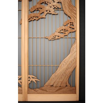 富士 書院欄間 5枚1組　R0127 