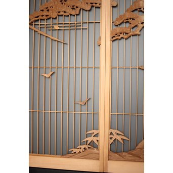 富士 書院欄間 5枚1組　R0127 