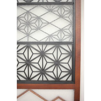 極上2種組子 両面ガラス建具　GD0073Y 