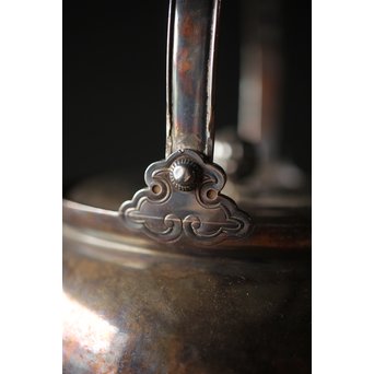 尚古堂 純銀平手提砲口湯沸/銀瓶　M278 