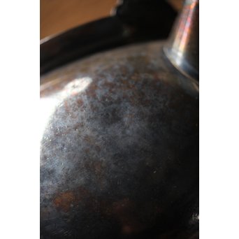 尚古堂 純銀平手提砲口湯沸/銀瓶　M278 