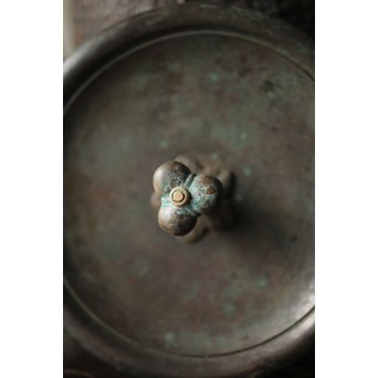 龍文堂 安之介造 道安形 鉄瓶 湯沸 共箱　M279 