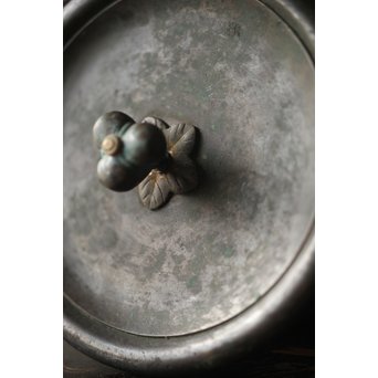 龍文堂 安之介造 道安形 鉄瓶 湯沸 共箱　M279 