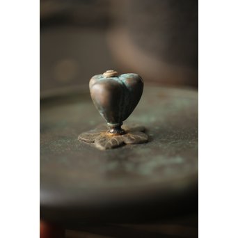 龍文堂 安之介造 道安形 鉄瓶 湯沸 共箱　M279 