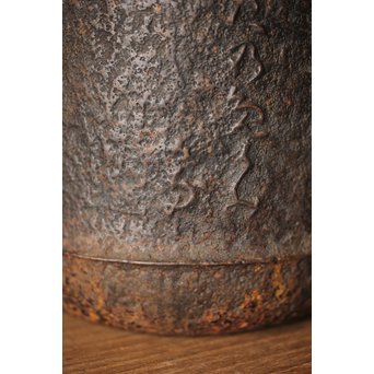 龍文堂 安之介造 道安形 鉄瓶 湯沸 共箱　M279 