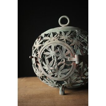 紅葉尽 球体灯籠　A2075 