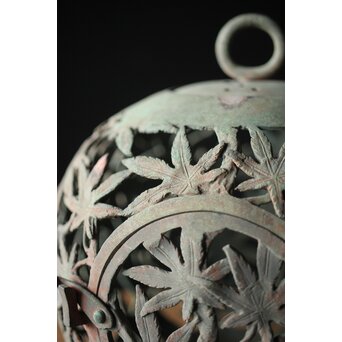 紅葉尽 球体灯籠　A2075 