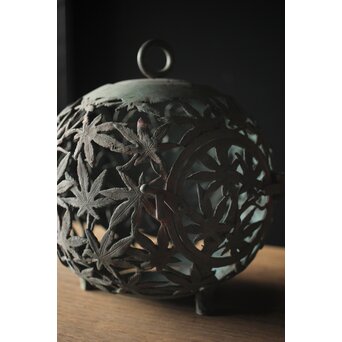 紅葉尽 球体灯籠　A2075 