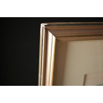 五十嵐芳三 抽象画 リトグラフ額装　Z266 