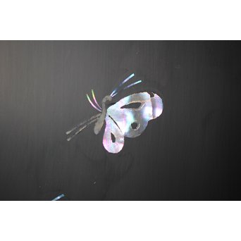 柳畔居古拙/梶古拙 青貝菊 宝石箱　Q281 