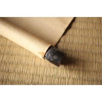 倣 小川芋銭 [芭蕉蛙図] 紙本 掛軸　Z271 