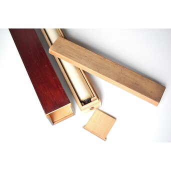 倣 小川芋銭 [芭蕉蛙図] 紙本 掛軸　Z271 