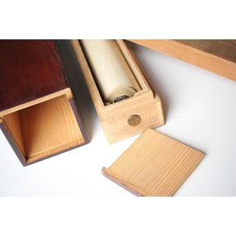 倣 小川芋銭 [芭蕉蛙図] 紙本 掛軸　Z271 