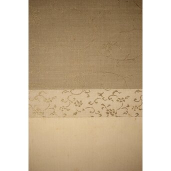 倣 小川芋銭 [芭蕉蛙図] 紙本 掛軸　Z271 