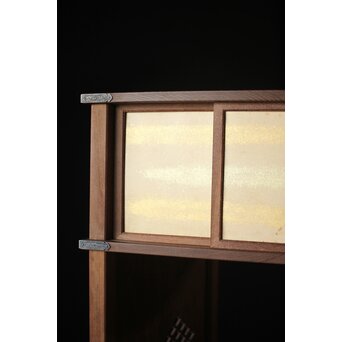 初代 祥桑軒 川本光春作 淡々斎好 徒然棚 総桑造 共箱　X314 