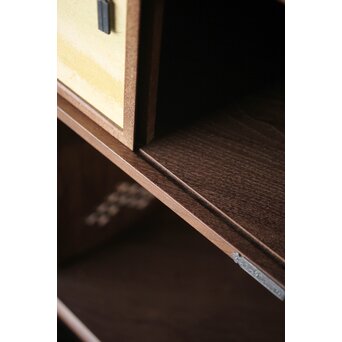 初代 祥桑軒 川本光春作 淡々斎好 徒然棚 総桑造 共箱　X314 