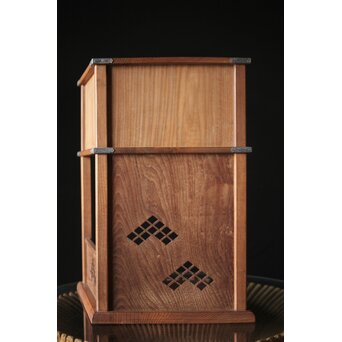 初代 祥桑軒 川本光春作 淡々斎好 徒然棚 総桑造 共箱　X314 