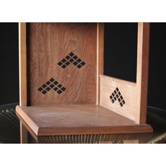 初代 祥桑軒 川本光春作 淡々斎好 徒然棚 総桑造 共箱　X314 