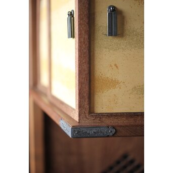 初代 祥桑軒 川本光春作 淡々斎好 徒然棚 総桑造 共箱　X314 