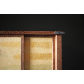 初代 祥桑軒 川本光春作 淡々斎好 徒然棚 総桑造 共箱　X314 