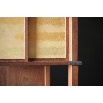 初代 祥桑軒 川本光春作 淡々斎好 徒然棚 総桑造 共箱　X314 