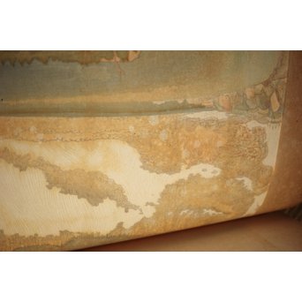 小圃千浦 Chiura Obata 木版画 [山上の湖 米国加洲ハイシエーラ][Lake basin in high Sierra]　Z271 