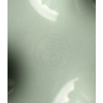 宮永東山 青磁 香炉袴腰香炉 純銀 雲透 火屋　P292 