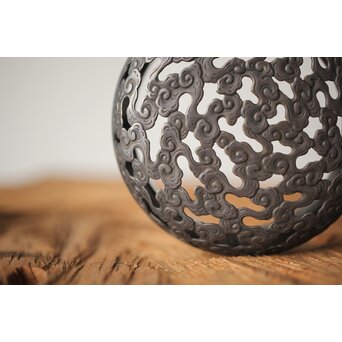 宮永東山 青磁 香炉袴腰香炉 純銀 雲透 火屋　P292 