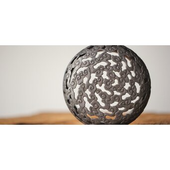 宮永東山 青磁 香炉袴腰香炉 純銀 雲透 火屋　P292 