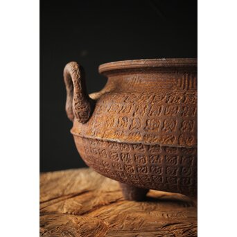 鉄 大香炉 瓶掛　M282 