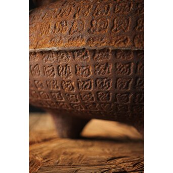 鉄 大香炉 瓶掛　M282 