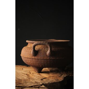 鉄 大香炉 瓶掛　M282 