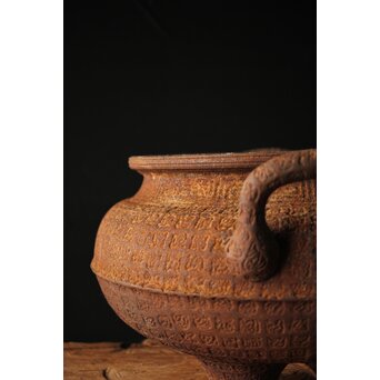 鉄 大香炉 瓶掛　M282 