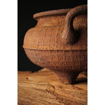 鉄 大香炉 瓶掛　M282 