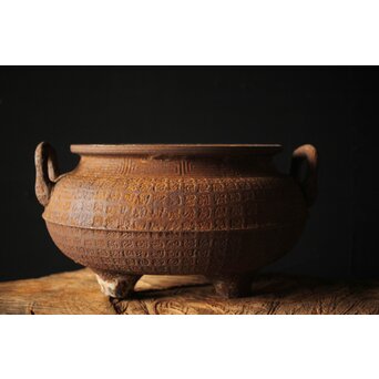 鉄 大香炉 瓶掛　M282 