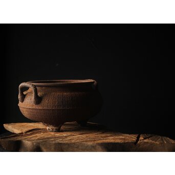 鉄 大香炉 瓶掛　M282 