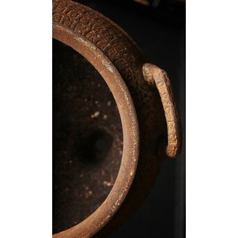 鉄 大香炉 瓶掛　M282 