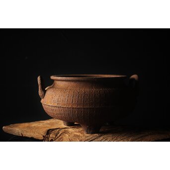 鉄 大香炉 瓶掛　M282 