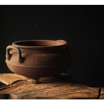 鉄 大香炉 瓶掛　M282 