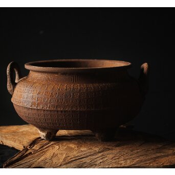 鉄 大香炉 瓶掛　M282 